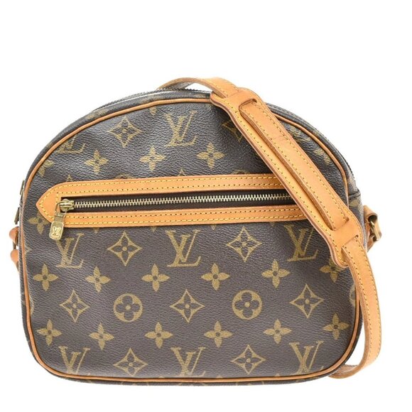LOUIS VUITTON Senlis Shoulder Bag Monogram Leather Brown France M51222 87KB444 - Picture 1 of 13